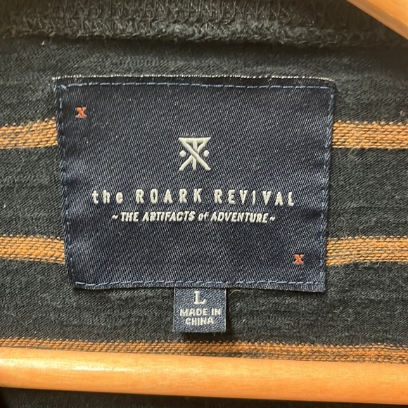 Mens black and brown striped tshirt - Picture 3 of 3